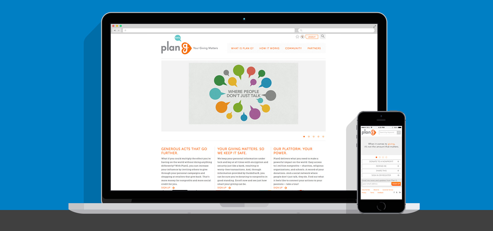 PlanG Beta Homepage